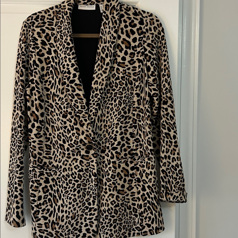 Susan Graver Animal Print Jacket